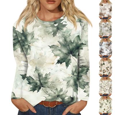 Женские рубашки с длинным рукавом и круглым вырезом, базовая футболка, повседневный топ, осенняя модная туника, облегающие футболки