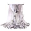 Chiffon Scarf for Women In Summer Ethnic Style New Style Gauze Scarf Korean Version for Women Versatile Sun Protection Shawl