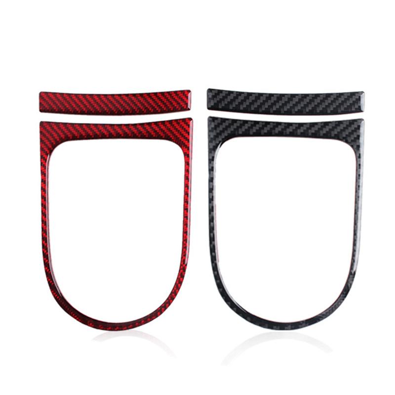 Наклейки на рамку панели переключения передач из углеродного волокна для Ford Mustang 2015-автомобильные аксессуары, автомобильные наклейки