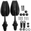 1Pair Universial Motorcycle Mirror Scooter E-Bike Rearview Mirrors Electromobile Back Side Mirror With Anti-glare Glass Lens