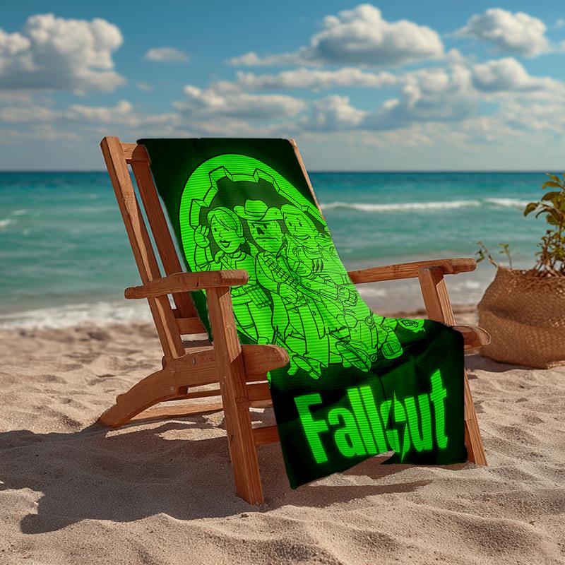 Vault-Tec Fashion Beach Towel: Ideal for Summer Adventures Soft, absorbent and quick drying suitable for swimming and bathing