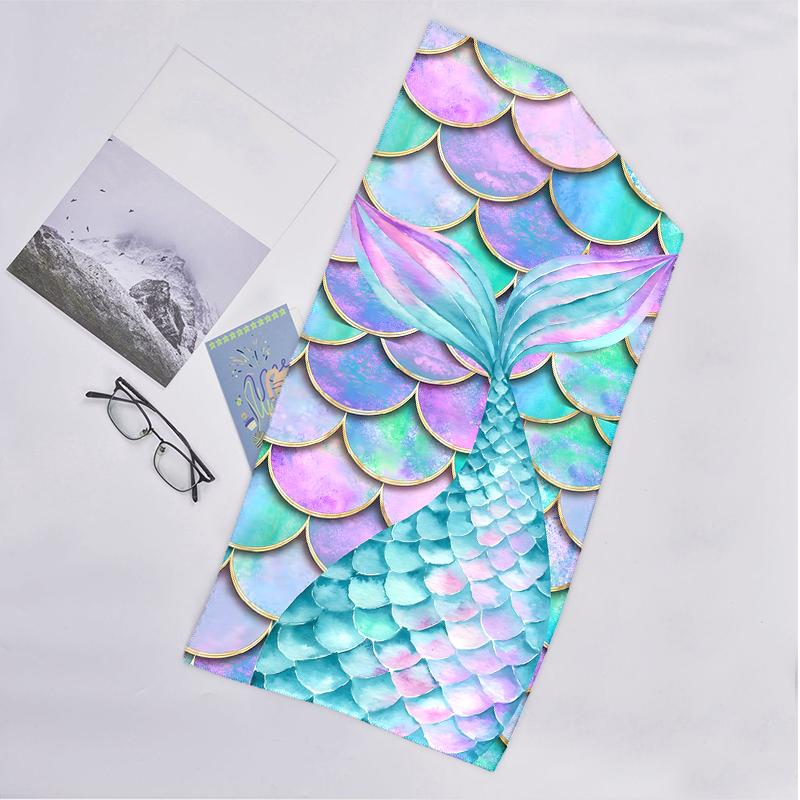 Mermaid Fashion Beach Towel: Ideal for Summer Adventures Soft, absorbent and quick drying suitable for swimming and bathing
