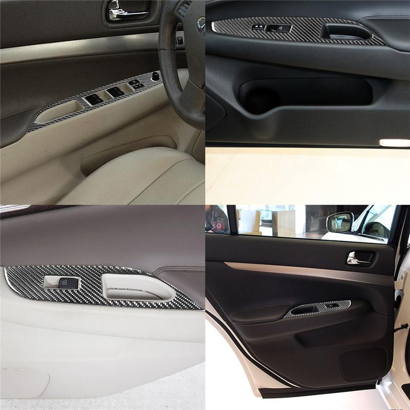 Для Infiniti G37 SEDAN 2010-2013 салона автомобиля защитная накладка из углеродного волокна наклейка левый руль стиль