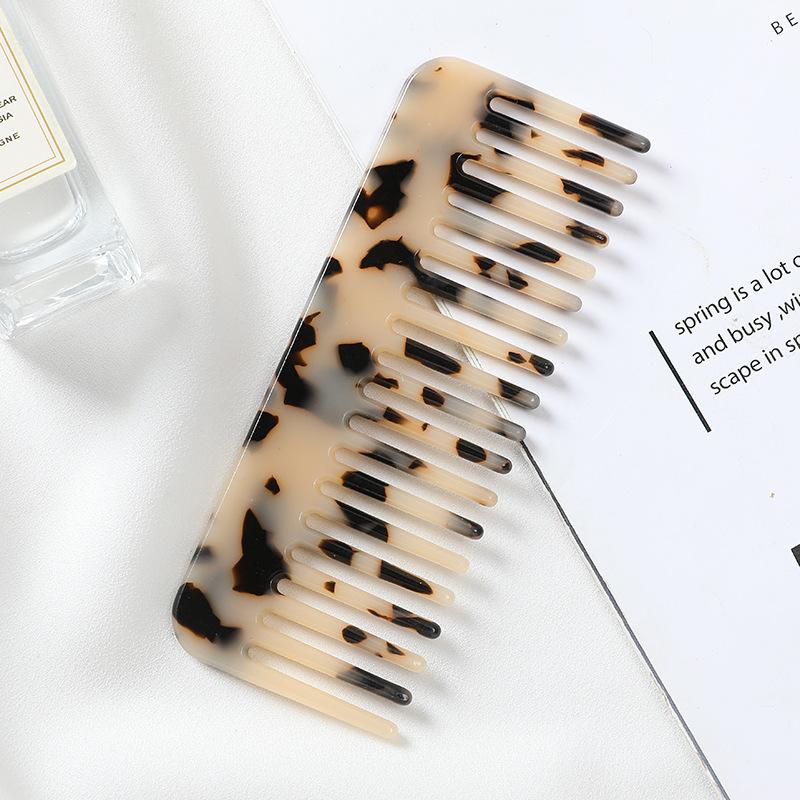 Popular Hair Combs In Europe and America, Hot-selling Acetic Acid Board Comb Anti-static Marble Pattern Hair Comb