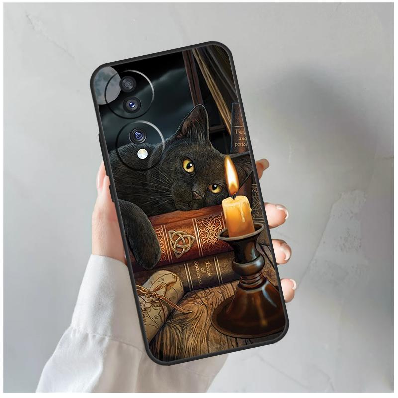 Чехол с рисунком Кошка-Ведьма для Honor Magic 7 Lite 6 5 8 Pro, для Honor X9d X9b X9c X9a X8c X8b 200 400 50 70 Win RT