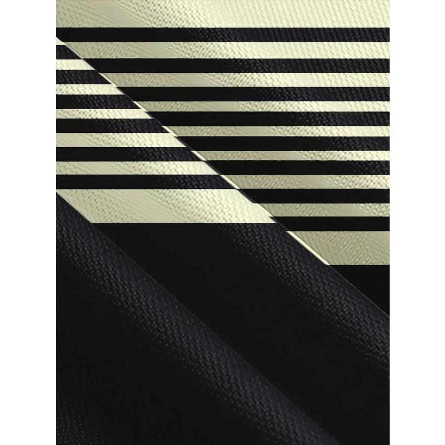 Мужская дышащая летняя футболка — повседневный полосатый 3D-принт, круглый вырез, короткий рукав, сетчатая ткань для комфорта и стиля