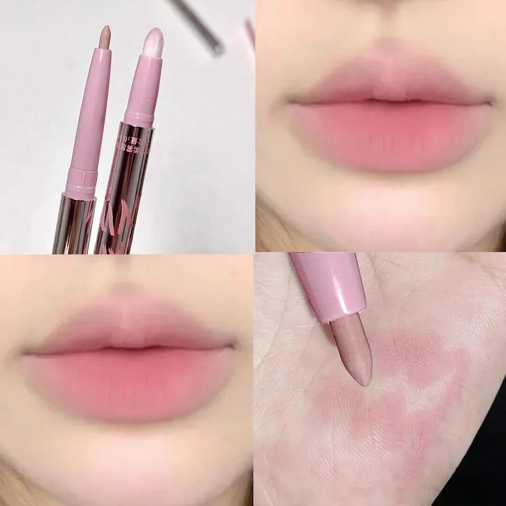 Lip Liner Pen Matte Lipstick Pen Waterproof Longlasting Lipstick Lip Contouring Non-stick Cup Lipliner Pencil Lip Makeup