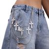 Hip Hop Pants Chain Punk Rock Jeans Chain Wallet Chains Unisex Trousers Chain Y2K Gothic Aesthetic Accessories