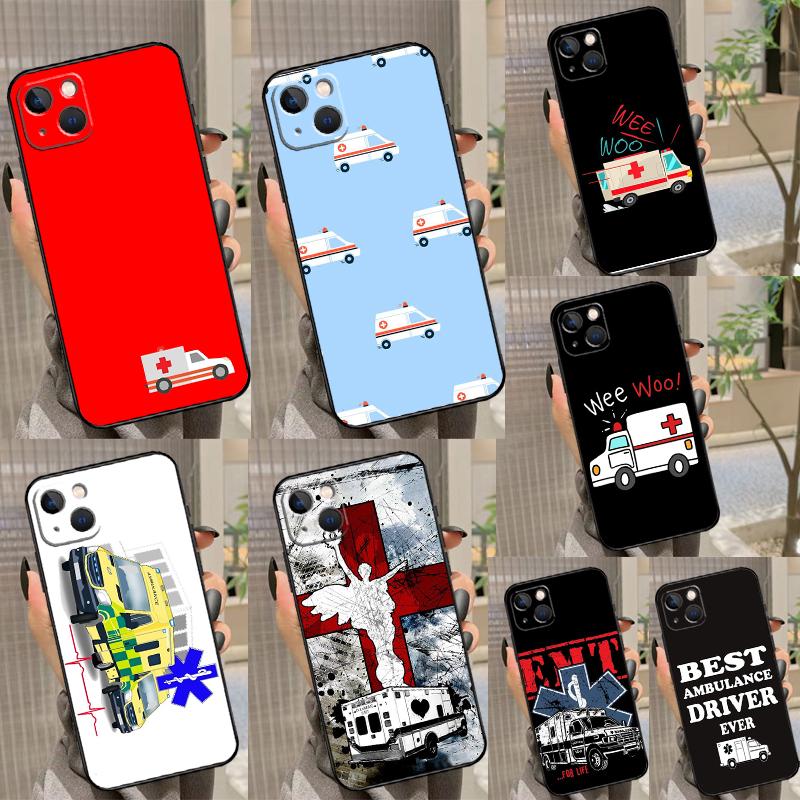 EMT EMS Ambulance For Huawei Nova Y73 Y70 Y72 Y60 Y90 Y61 Y91 8i 7i 11i 12i 12s 9 10 SE P20 P30 P40 Lite Case