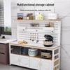 Modern Kitchen Storage Cabinet with Pegboard & Worktop
