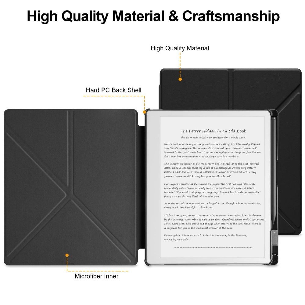 Auto Sleep/Wake Smart Cover Wear Resistant Folio Cover 10.3" Stand Case for ReMarkable Paper Pure