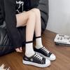 2025Women's Casual Sports Shoes Autumn New Round Head Front Lacing Cloth Soft Sole Non-slip Low Top Single Shoes