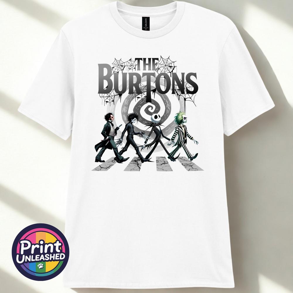 The Burtons Parody TShirt Unisexs Funny Music Movie Tee Beetlejuice Gift for Dad