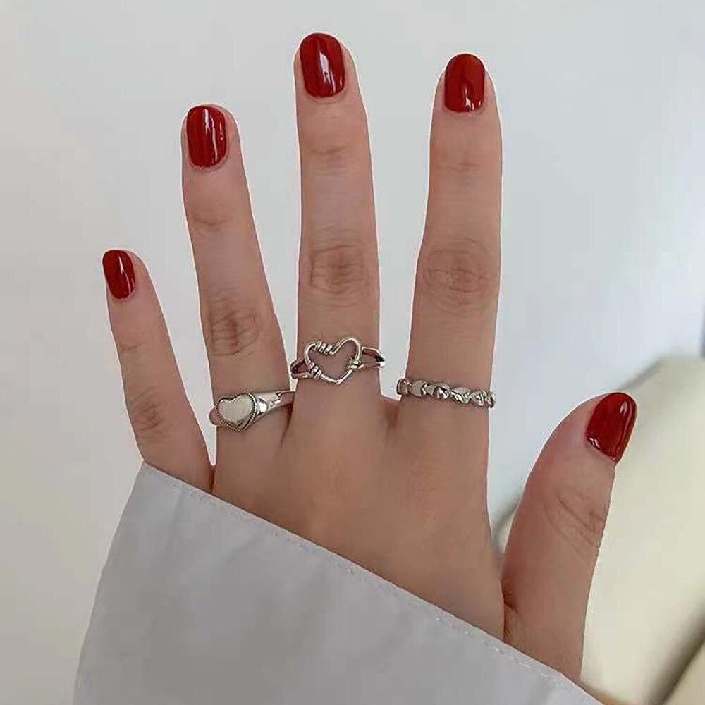 Набор колец из нескольких бисера для женщин, винтажное кольцо золотого, серебряного цвета, минималистское кольцо, свадебные украшения, подарок