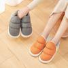 Водонепроницаемые хлопковые тапочки женские зимние новые домашние комнатные нескользящие термосумка и пуховая ткань хлопковые туфли мужские зимние