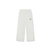 Li Ning Plain Straight Leg Knitted Casual Pants Women Bottoms Off-White AKXT194-1