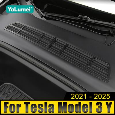 Для Tesla Model 3 Y 2021-2023 2024 2025 автомобильный воздухозаборник защитная крышка впускной двигатель отсек защита патч фильтр экран изоляционная сетка