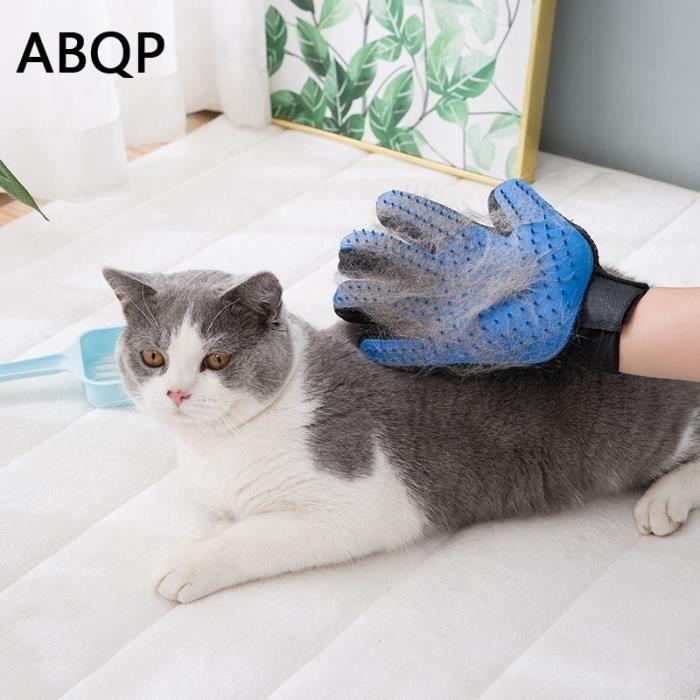 Gants de toilettage - Sky Blue - Élimination des poils - Pour chats - Plastique - Accessoires animaux