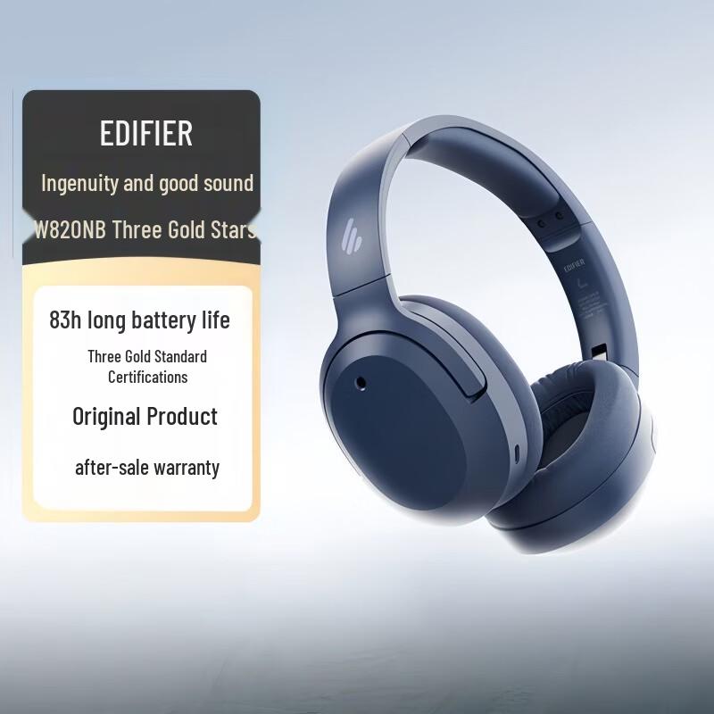 Edifier W820NB Triple Gold Standard Active Noise Cancelling Bluetooth Headphones