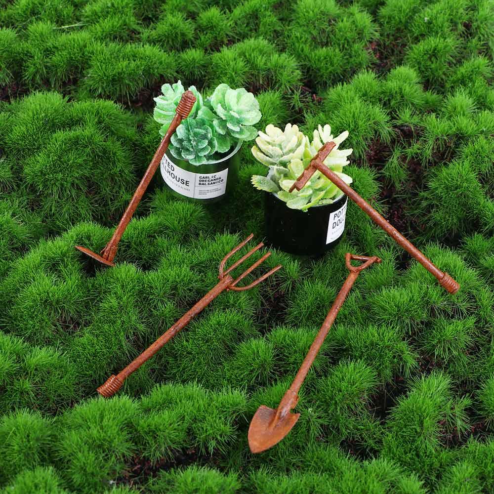 Furniture Micro Landscape Toys Figurines Dollhouse Miniature Fairy Garden Accessories Farming Tools
