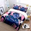 Blue athlete graffiti design. Bedding sets Duvet cover sets Duvet covers Pillowcases(1 * Duvet Cover 2 * Pillowcases without duvet insert)