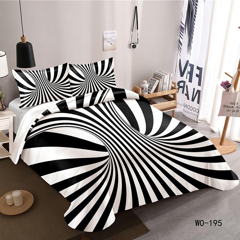 RunGrape 3D Пододеяльник Постельное белье Двуспальный Полуторный Королевский размер 240x220 Скандинавский Чехол на кровать 150 Евро Постельное белье Покрывало 200x200