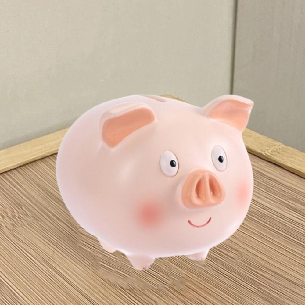 Decorative Cartoon Piggy Money Boxes Anti Drop Piggy Model Piggy Bank Piggy Piggy Bank  Coins Cash
