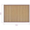 6 Bamboo Table Runners 30 x 45 cm Brown
