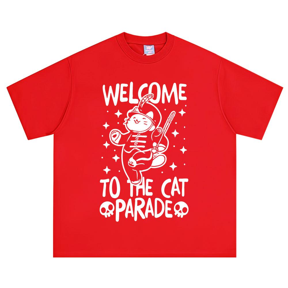 Welcome To The Cat Parade Funny Tshirts Rock Band My Chemical RoUnisexce Tshirt Unisexs Clothing Cotton Casual Oversized Y2K Top
