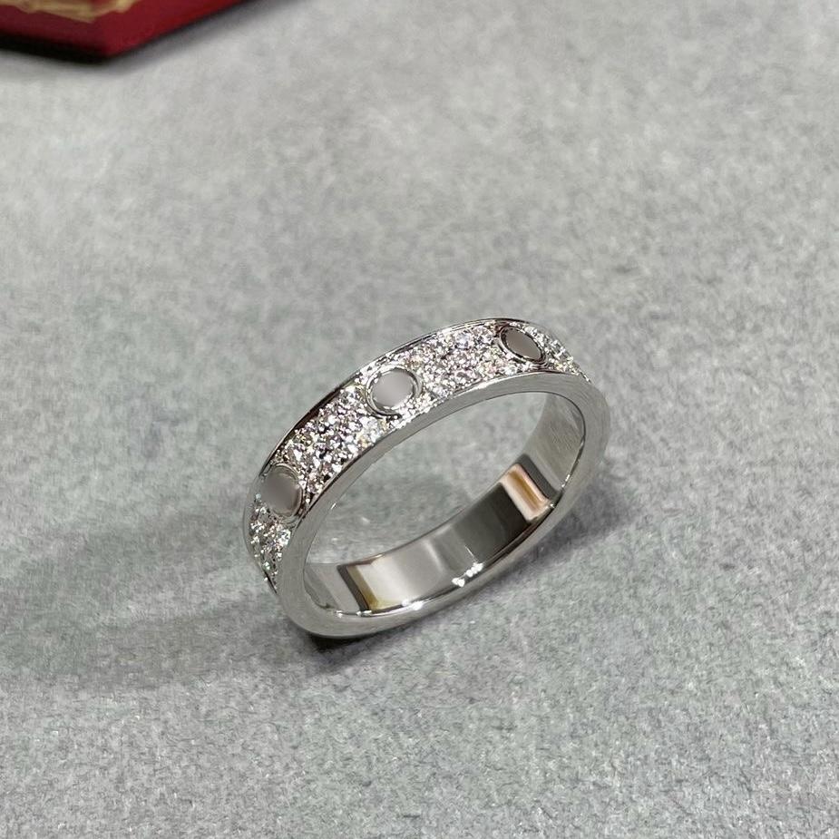 V Gold Высокая версия Звезда Цыганки 3-рядное Алмазное Кольцо Узкая Широкая версия Женское Позолоченное 18 карат Розовое Золото Кольцо для пары