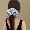 Double Layer Floral Lace Scrunchies Large Size Oversized Hair Ropes  Hair Accessory