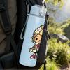 1PC Golden Hair Cute Doll Girl 750ml Color Plastic Sports Water Bottle Leakproof Flip Straw Lid Suitable for Sports Office Home Use