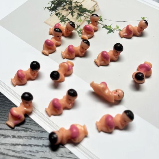 30 шт. Мини-фигурки для младенцев, многоразовые детские украшения, несъедобные украшения для торта