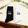 Набор парных носков для мужа и жены Just Married Молодожены Медовый месяц Подарок для пары Свадьба Помолвка Декор для мальчишника