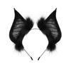 Ручная работа Аниме Повязка на голову Косплей Реквизит Уши летучей мыши Хэллоуин Вечеринка Ролевая игра