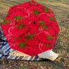1PC strawberry pattern Automatic Open/Close Umbrella Compact Folding Umbrella with 8-Rib Shaft lightweight esign, Highquality Fabric1151A
