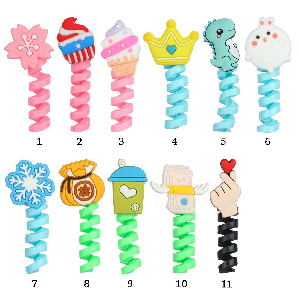 Мягкий зажим для трубки кабеля Держатель зарядного кабеля Защитные приспособления для шнура Защитная крышка для линии передачи данных