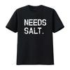 Нужна футболка SalT Смешная Кулинарный Шеф-повар винтажная Стиранная Унисекс Мягкая модная Дышащая уличная одежда Удобная Универсальная