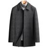 New Autumn and Winter Removable Down Lining Double-sided Woolen Coat Men's Thickened Middle-aged and Elderly Large Size Men's Coat