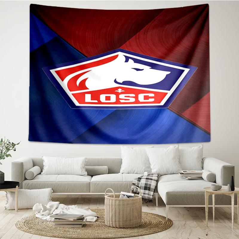 Losc Football Crest Tapestry Hanging for Bedroom,Livingroom, Playroom,Decor Art Room Wall Tapestry Holiday and Birthday Gifts