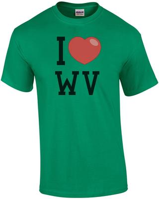 I Love (heart) West Virginia T-Shirt
