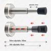 Регулируемый сверхпрочный гидравлический дверной упор из нержавеющей стали с резиновым буфером, настенный