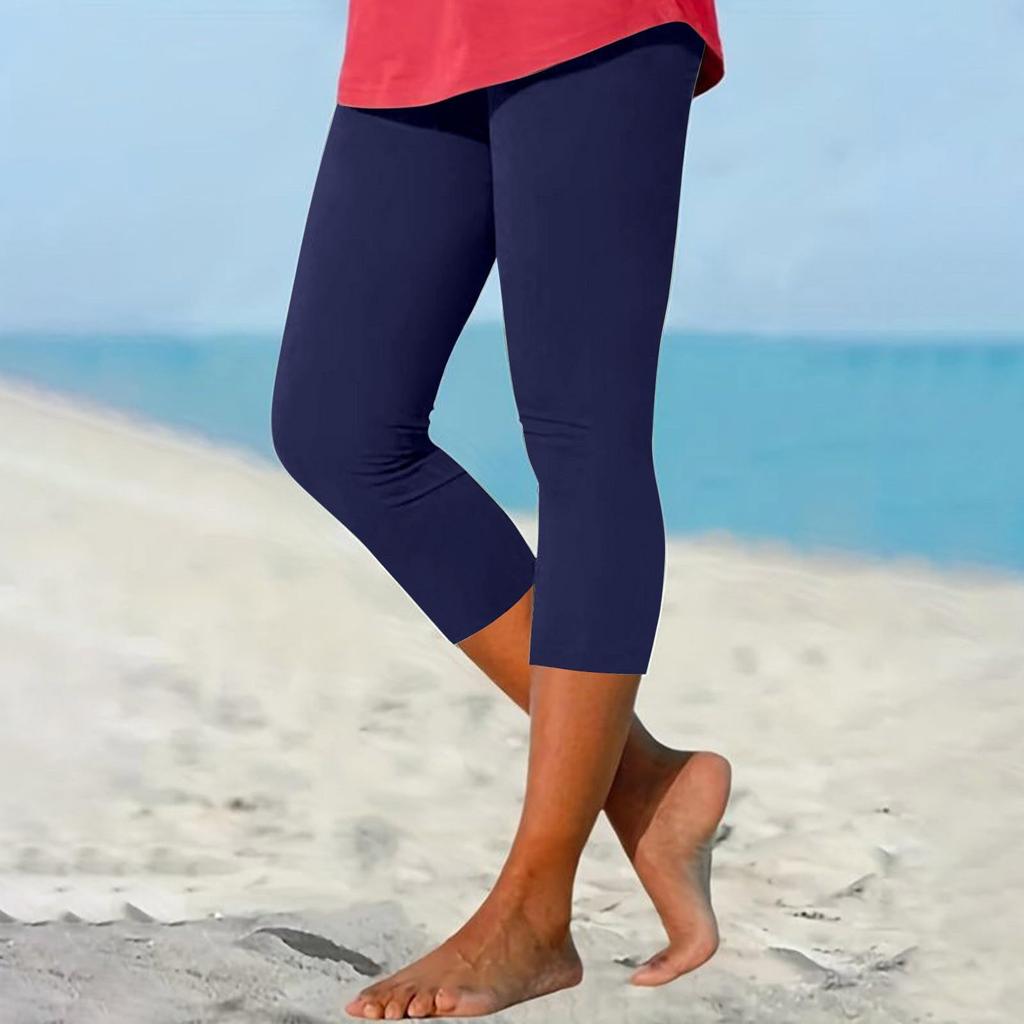 Женские модные однотонные повседневные обтягивающие брюки для йоги 7/10