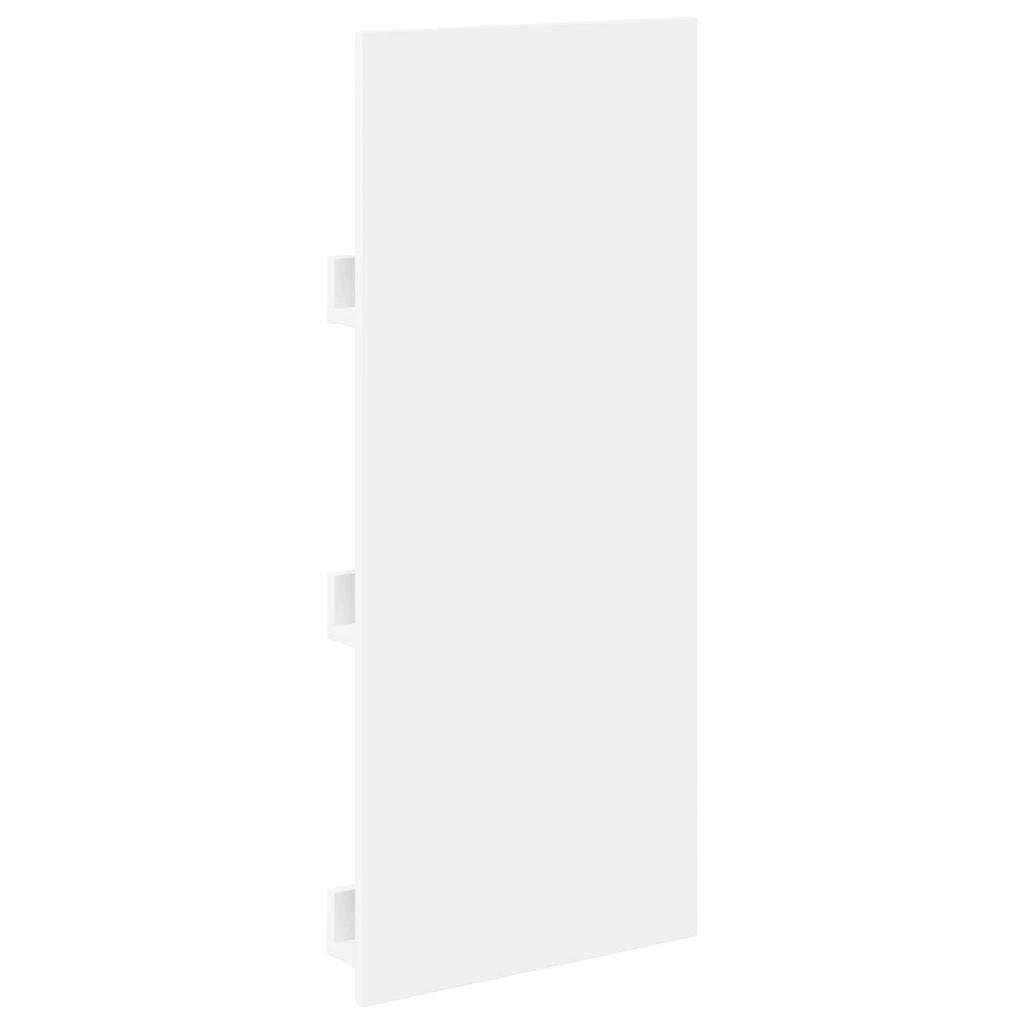 Magazine Rack with Shelves White 43 x 11 x 102 cm Engineered Wood