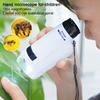 Kids Microscope Toy with LED Light 60-180X Toddlers Biological Microscope Portable Handheld Mini Scope Educational Science Experiment Microscope Toy