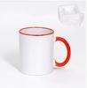 Blank Ceramic Mug with Color Handle, for Sublimation