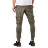 Men's Casual Athletic Fitness Trousers Workwear Pocket Casual Pants Fashion Drawstring Trousers