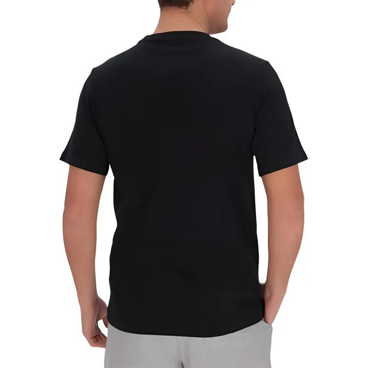 Converse T-Shirts Men's Black Crew Neck Moderate Straight Fit (Unisex) T-Shirts 10020532 A01