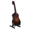 15cm Miniature Guitar Model with Stand Maple Wood Classical Guitar Replica Musical Instrument Ornament
