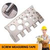 Шагомер резьбы Измерительная линейка для винтов Экономия места Калибр для гаек Инструмент для измерения винтов Промышленность Cra R5B7
